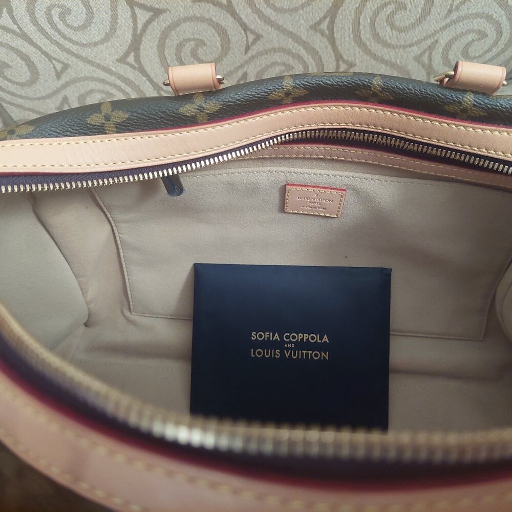 100% Auth Ltd Ed. Louis Vuitton Sofia Coppola 2 way Monogram Speedy Satchel LN - Picture 15 of 16